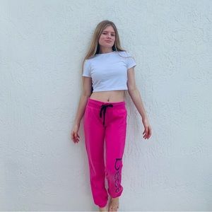Barbie pink Bebe woman’s sweatpants size S lounge wear